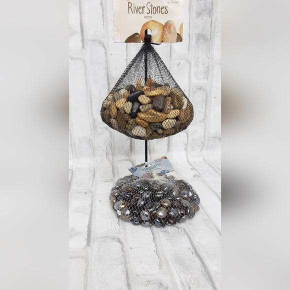 Hobby Lobby Accents Assorted River Rocks And Glass Mosaic Gemstones